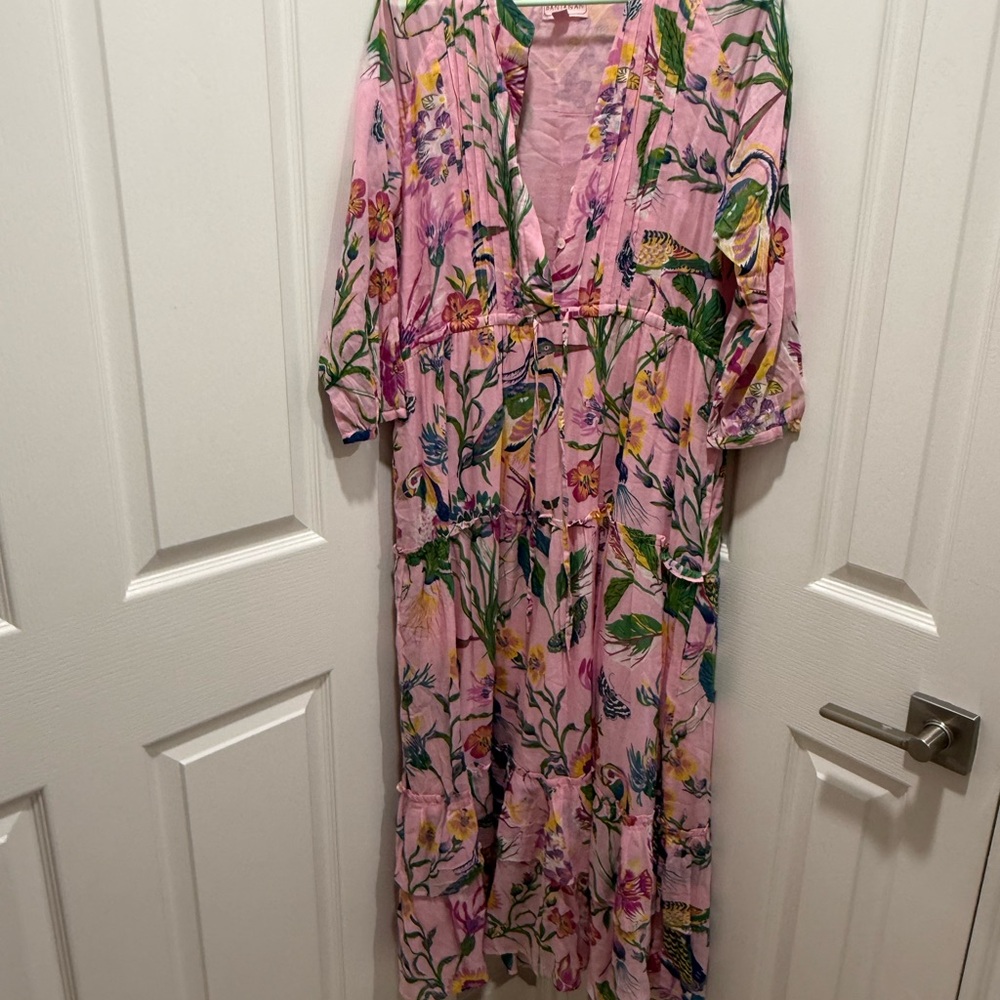 Banjanan Pink Floral Maxi Dress